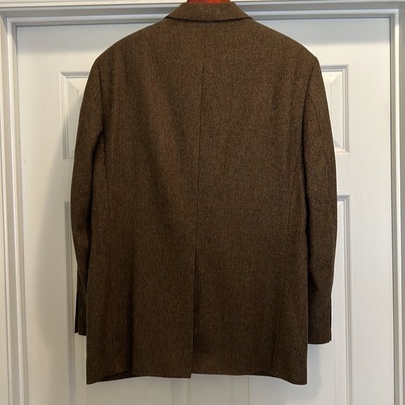 Andrew Fezza Signature collection Tweed Camel hair blend Jacket sz40r - Picture 4 of 9